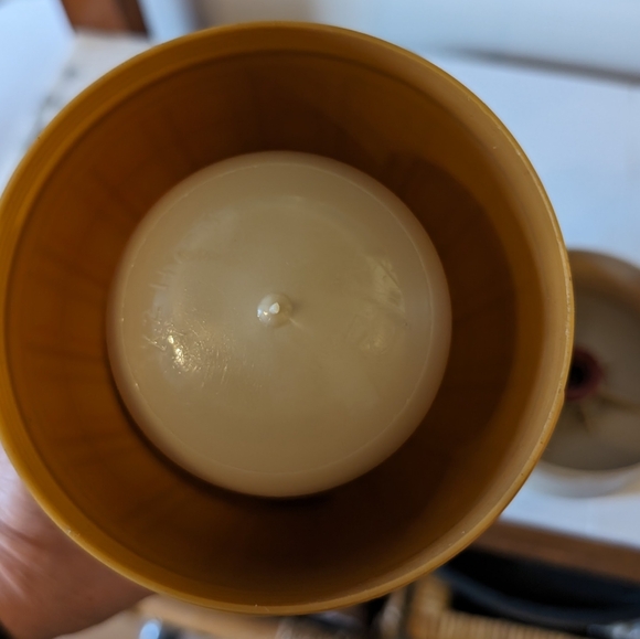 ALADDIN (1960's) Butterscotch Tartan Travel Thermos, Large Aladdin Thermos - Picture 6 of 10